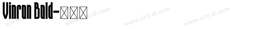 Vinron Bold字体转换
